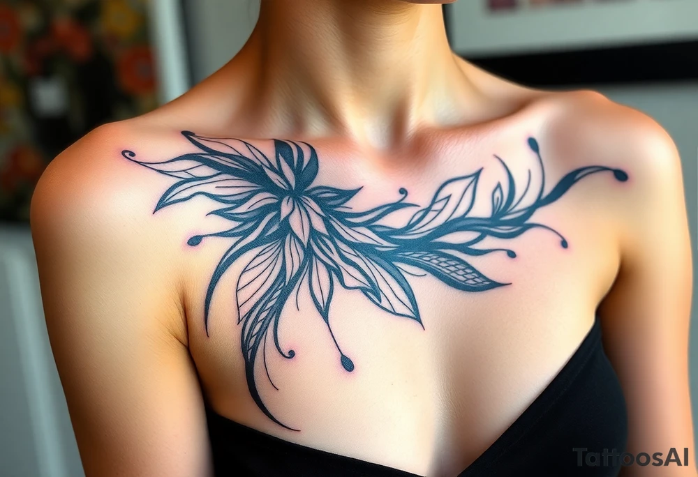 A tatuagem deve expressar força, liberdade e conexão com a multiplicidade da vida, incorporando elementos abstratos e fluidos, com linhas que sugiram movimento e transformação contínua. Evite clichês e busque um design original e significativo. tattoo idea
