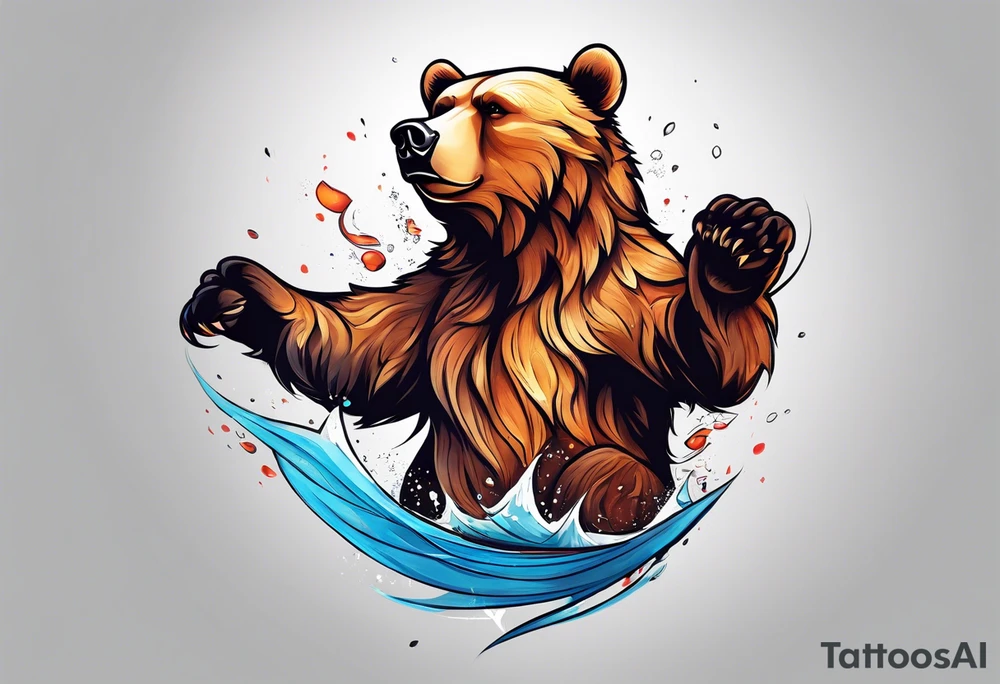 Dancing bear tattoo idea