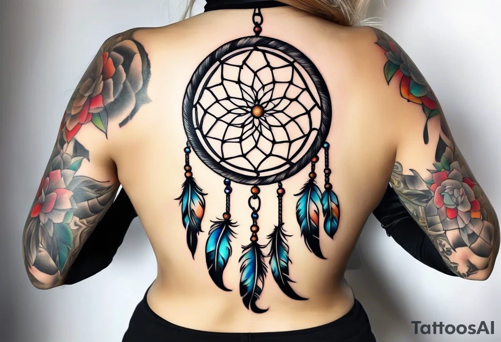 Dream catcher tattoo idea