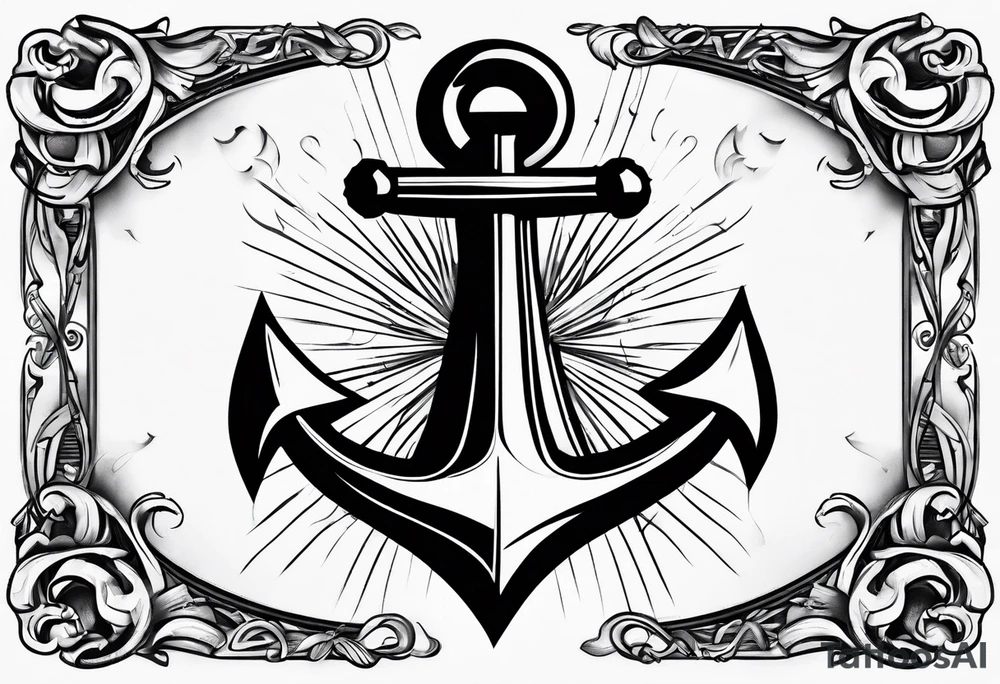 anchor tattoo idea