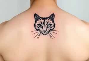 black cat tattoo idea