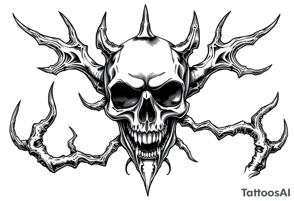 Black plague tattoo idea