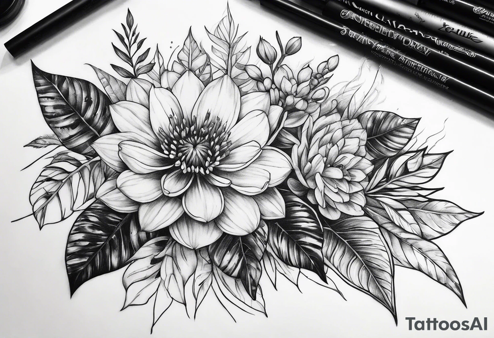 Greenery tattoo tattoo idea