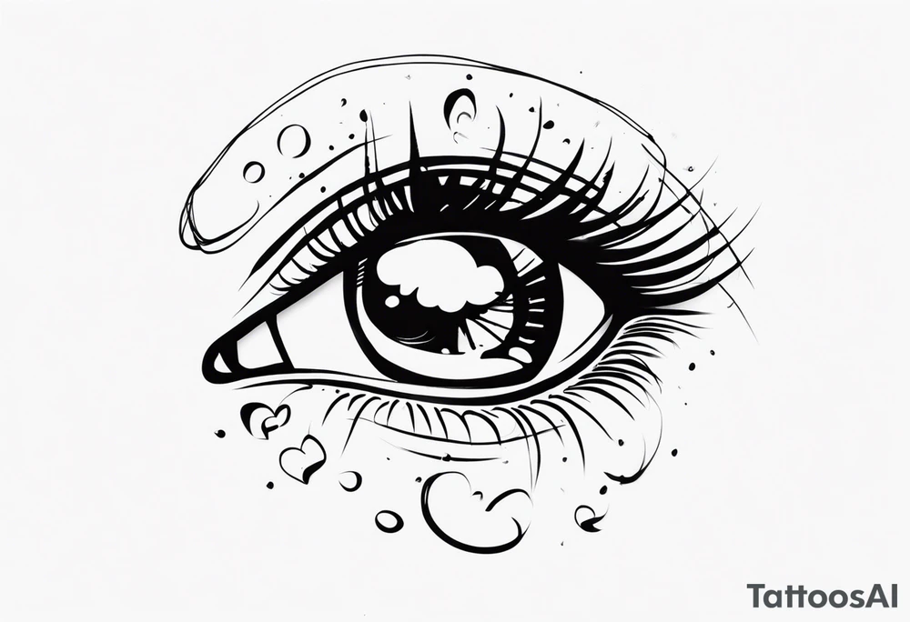 Cursing my name, wishing I stayed
Look at how my tears ricochet tattoo idea