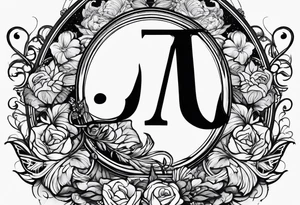 Rebirth, initials aj, pj tattoo idea