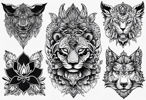 Rupestre peteoglyphe tattoo idea