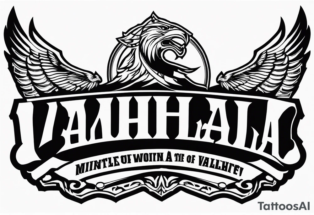 Valhalla military tattoo idea