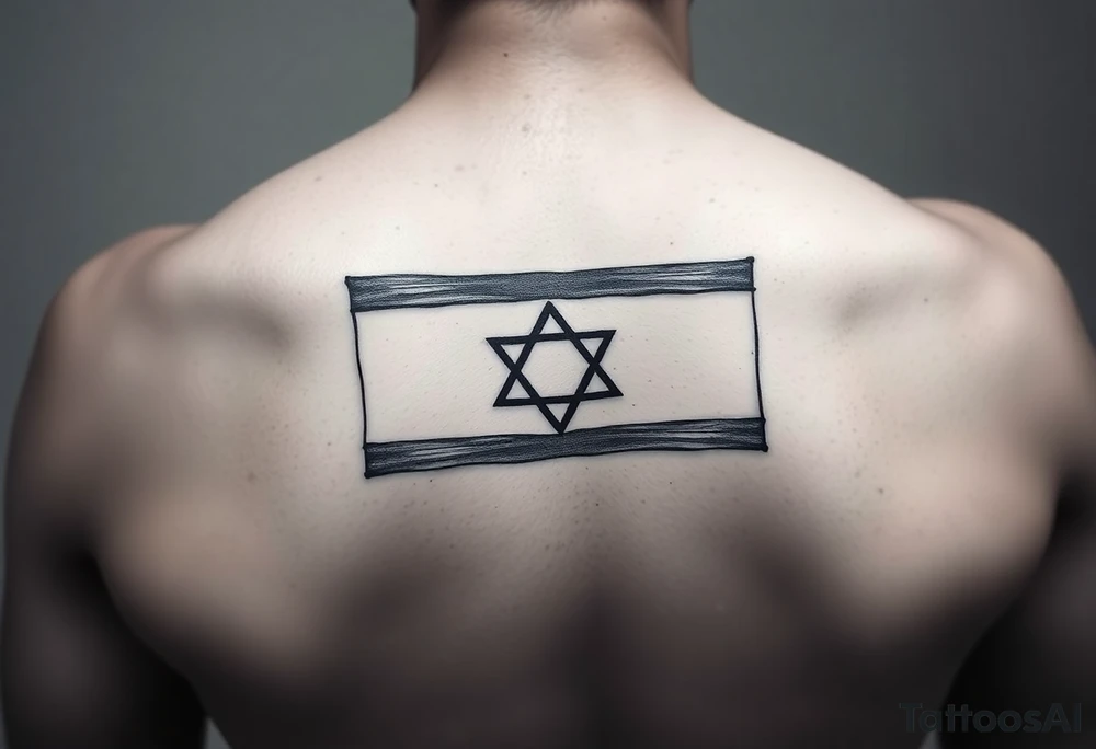 Israel flag tattoo idea