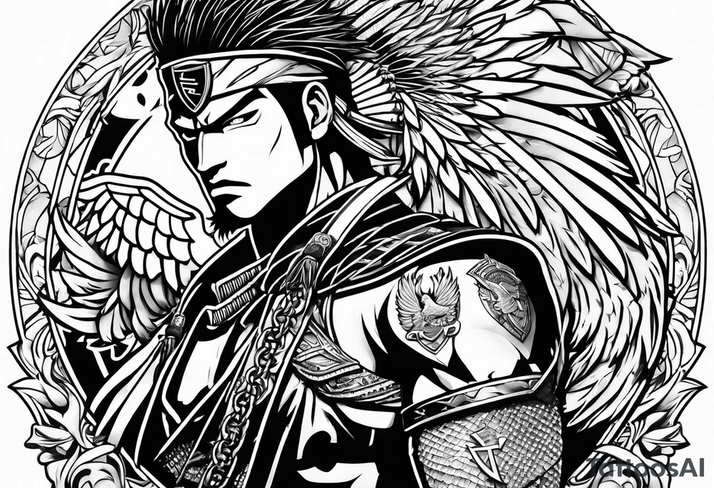 atlanta falcons, zoro one piece tattoo idea