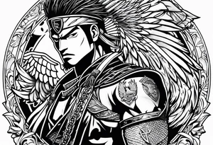 atlanta falcons, zoro one piece tattoo idea