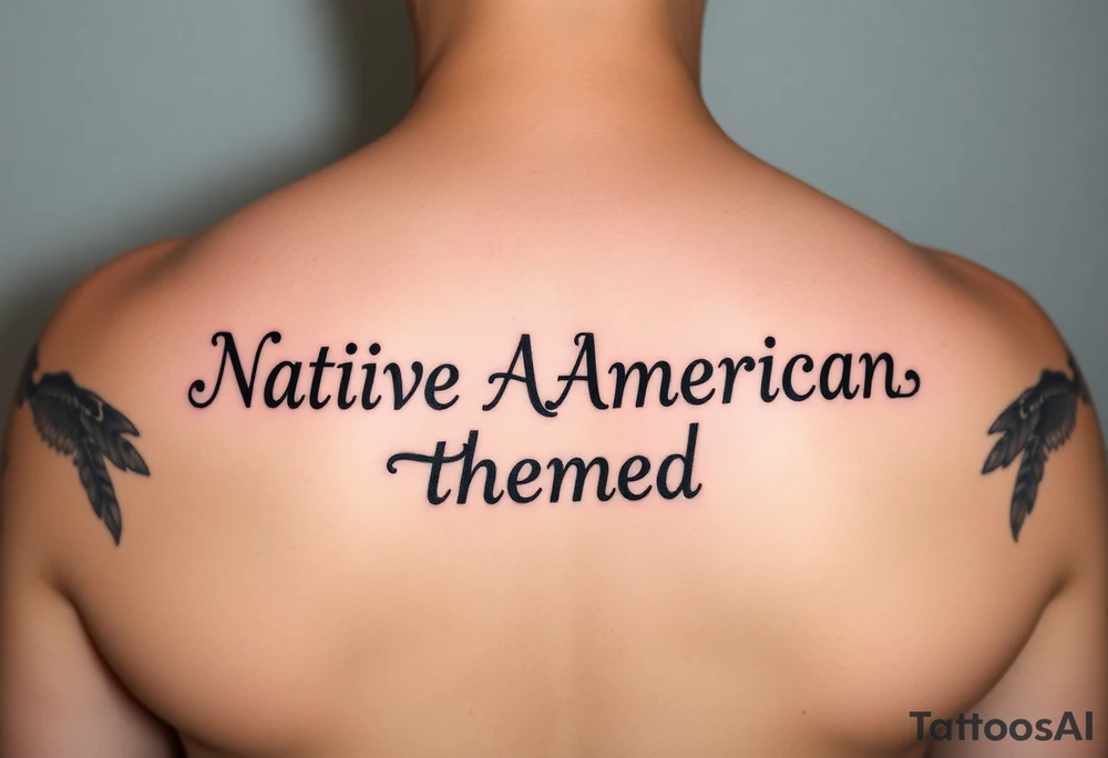 Native American themed tattoo idea