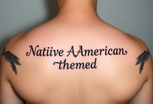 Native American themed tattoo idea