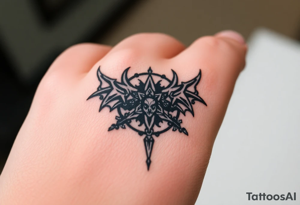 Cybersigilism tattoo of lucifer's sigil tattoo idea