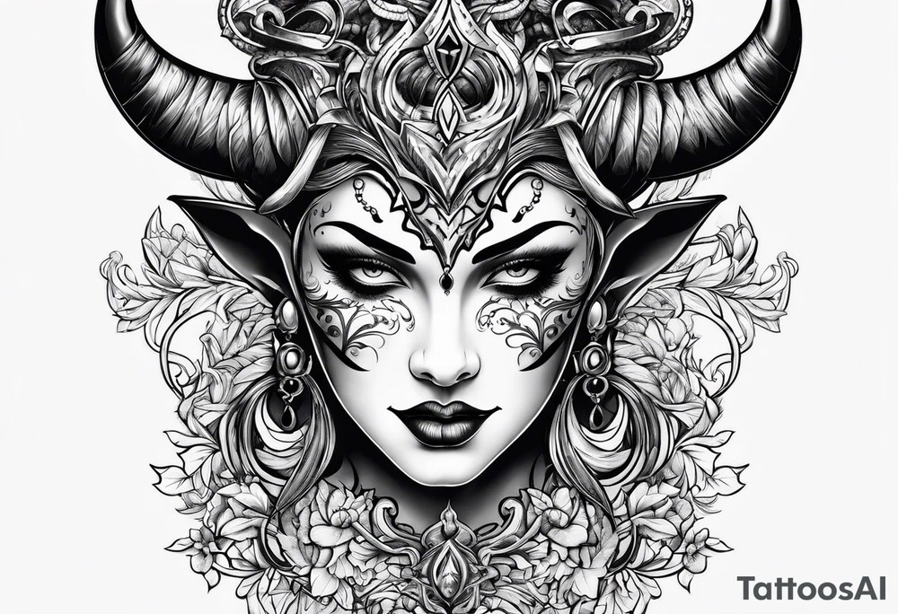 devil tattoo idea