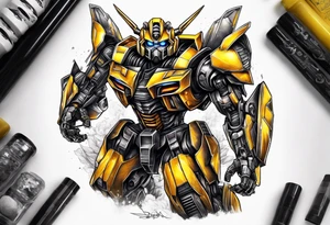 Bumblebee transformer tattoo idea