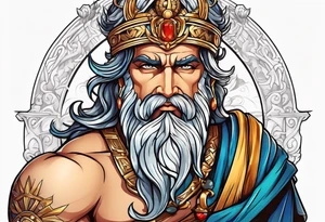 Greek god tattoo idea