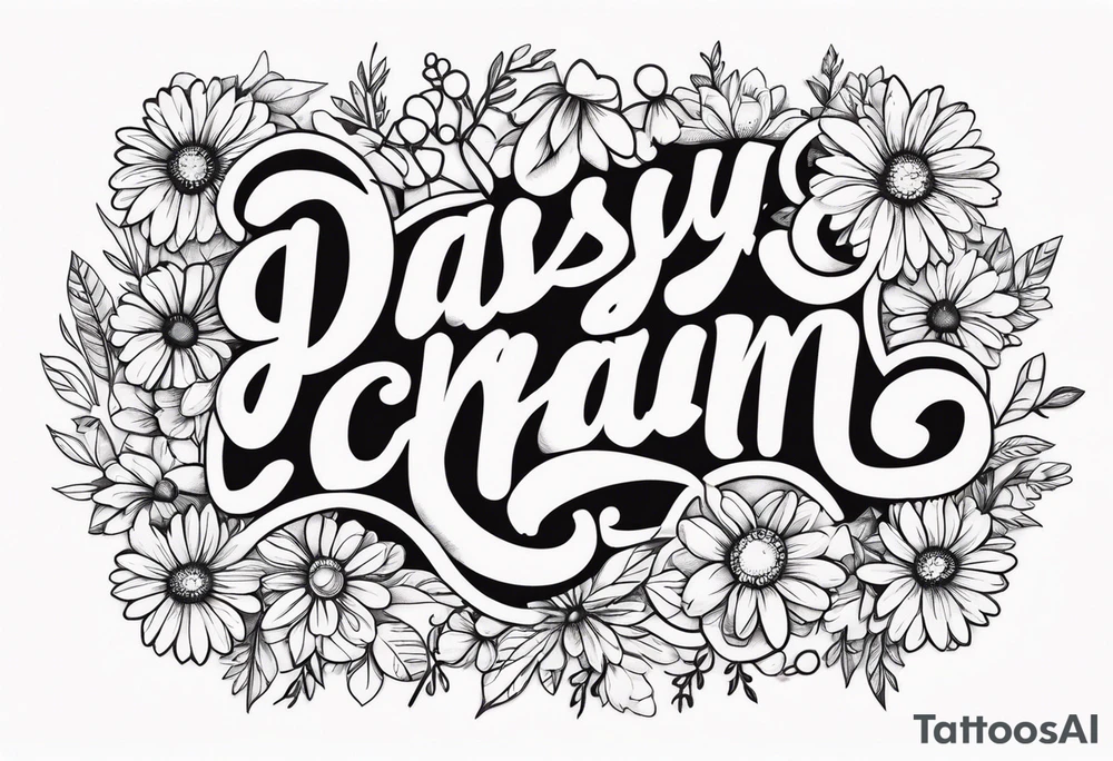 Daisy chain tattoo idea