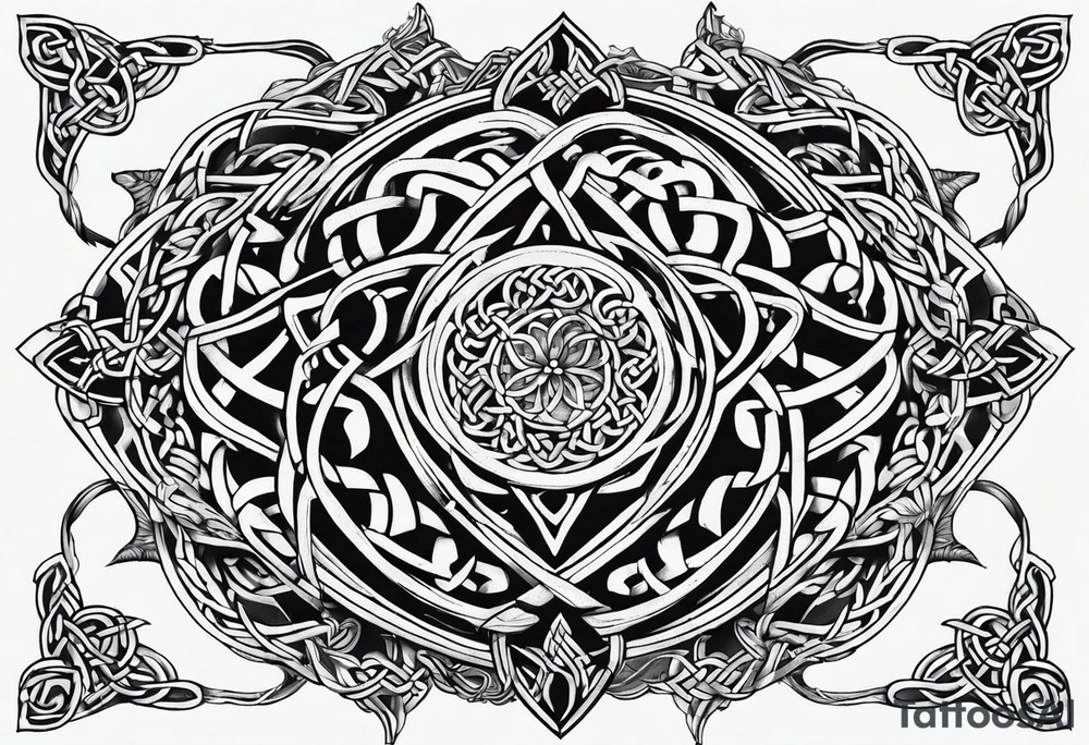 celtic sternum tattoo tattoo idea