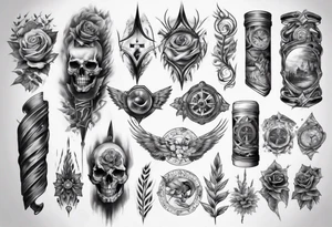 ARM SLEEVE 
REALISTIC tattoo idea