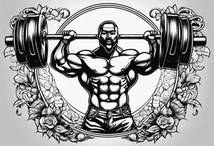 Weight lifting tattoo idea