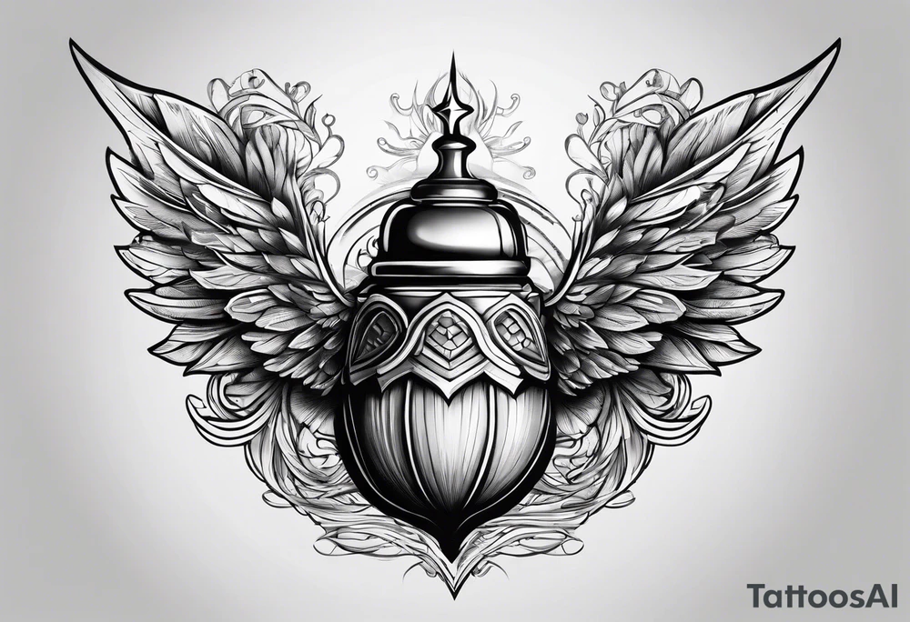 acorn, wings tattoo idea