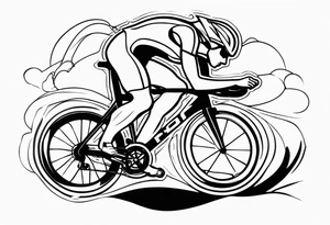 Triathlon IronMan cycling swim run tattoo idea