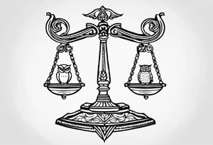 Libra, 1995, owls, growth tattoo idea