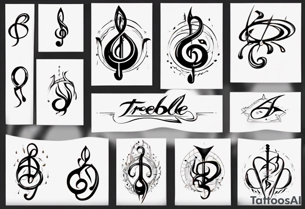 Treble hook tattoo idea