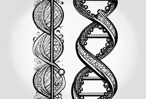 Dna strand tattoo idea