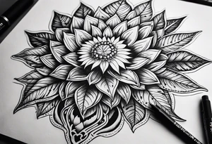 Marijuana and Psychedelic inspired tattoo tattoo idea