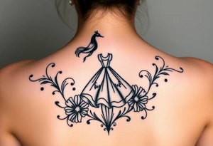 Dark Alice in wonderland tattoo idea