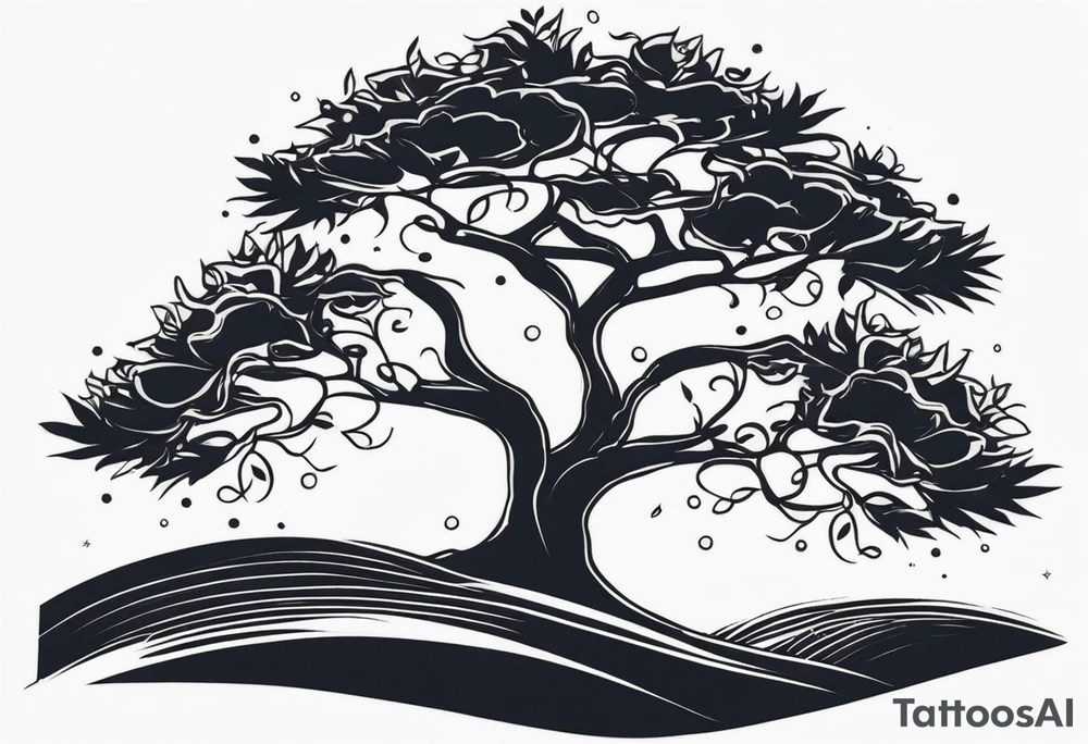 small minimalistic soft tree motif no border tattoo idea small minimalistic soft tree motif no border tattoo idea