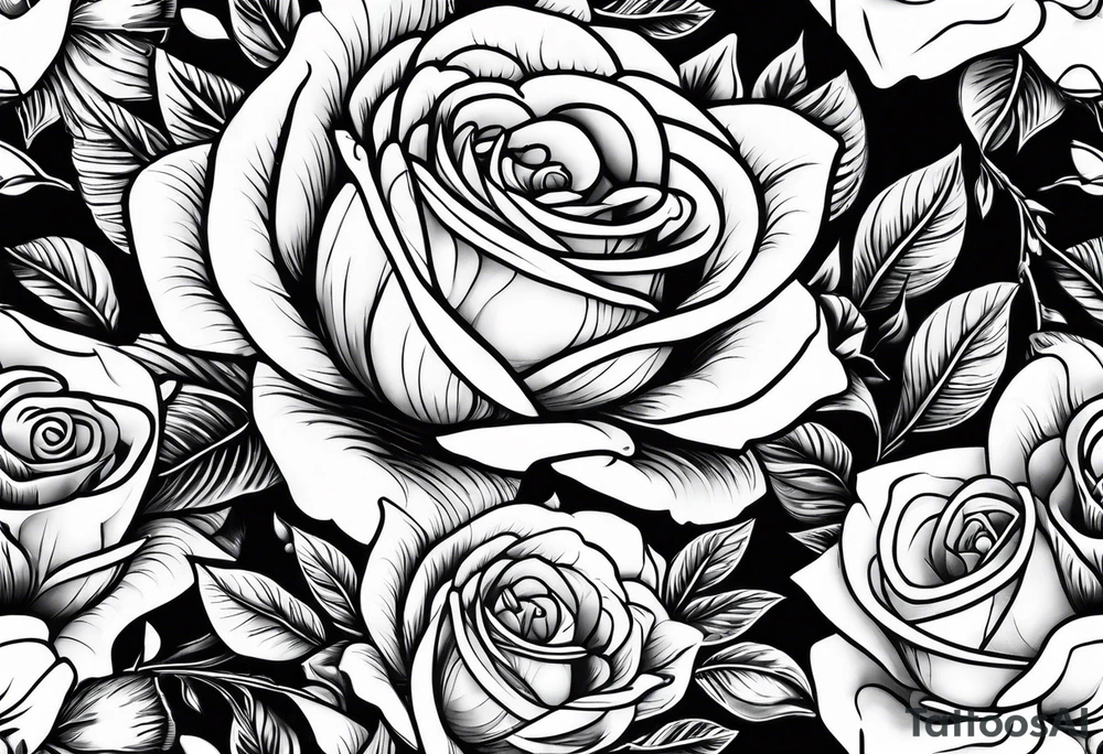 Tesseract with roses tattoo idea