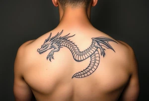 Powerful dragon tattoo idea