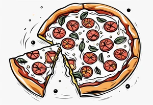 Pizza tattoo idea