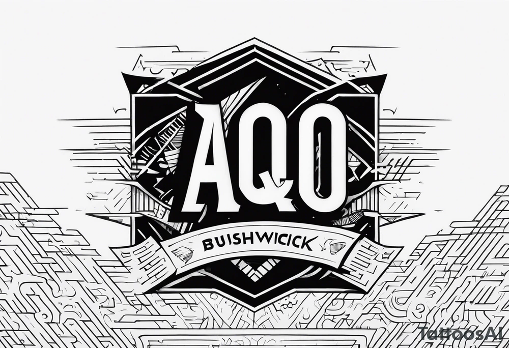 A banner that reads AO..BUSHWICK .HAH tattoo idea