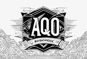 A banner that reads AO..BUSHWICK .HAH tattoo idea