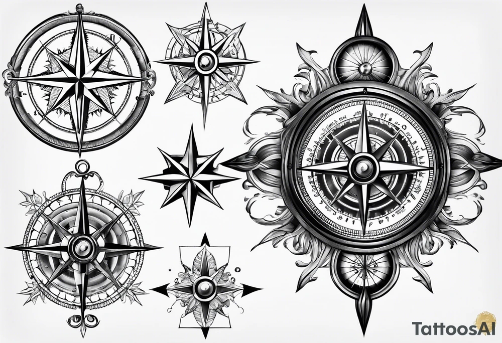 Military compass tattoo idea