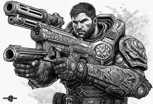 Gears of War locust tattoo idea