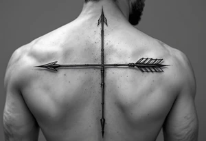 Bow and arrow arm tattoo idea