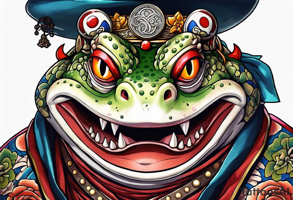 Jiraiya Naruto Gamakichi toad tattoo idea