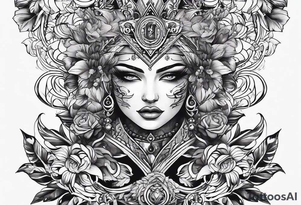 V style tattoo tattoo idea