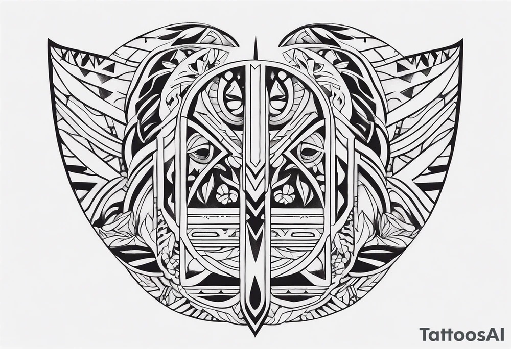 Polynesian minimal neck  tattoo tattoo idea