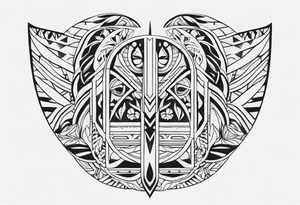 Polynesian minimal neck  tattoo tattoo idea