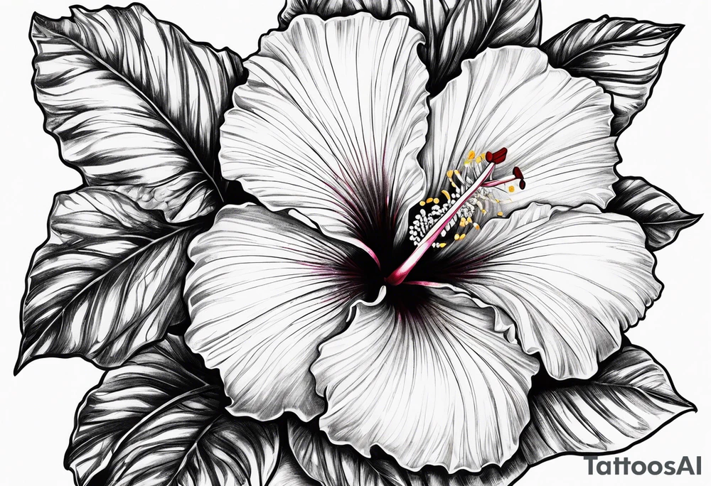 Hibiscus tattoo idea