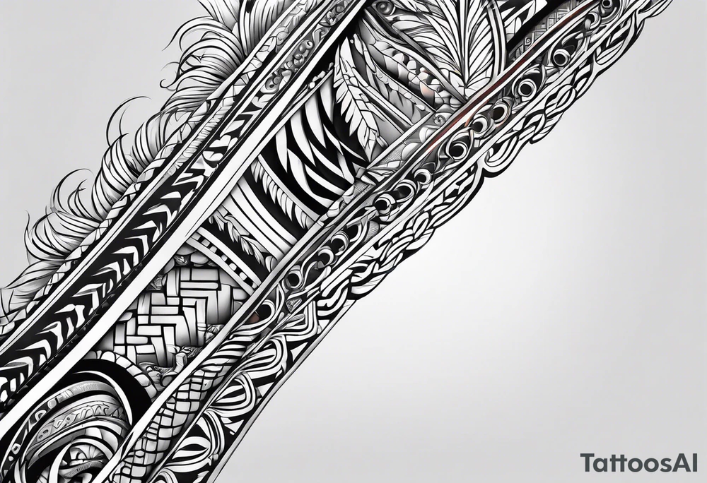 tribal sleeve tattoo idea