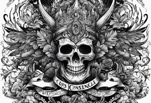 Our conscience are our own hell tattoo idea
