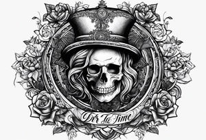 Dark time tattoo idea
