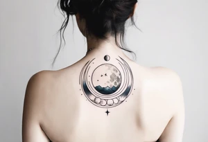 Lunar phases tattoo idea