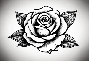 Create a hand tattoo design of a rose with the year 1990 on it. tattoo idea